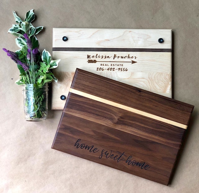 Small Walnut Cutting Board 9 X 13 - Gifts With An Edge