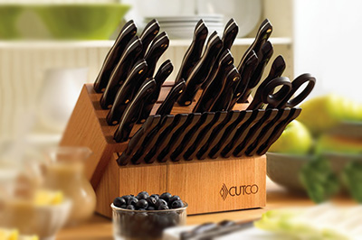 Galley + 6 Set with Block, 15 Pieces, Knife Block Sets by Cutco