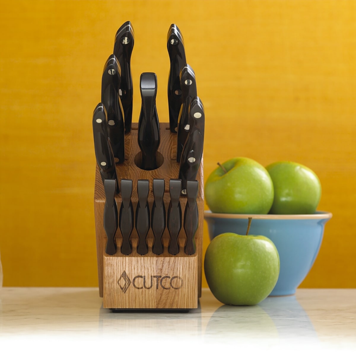 Galley + 6 Set with Block, 15 Pieces, Knife Block Sets by Cutco